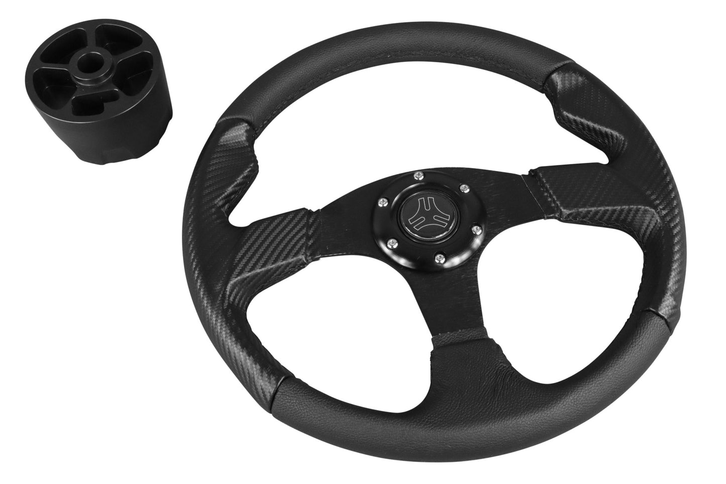 TWIST DYNAMICS ROUND STEERING WHEEL KIT WITH ADAPTER FOR THE POLARIS SLINGSHOT