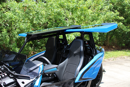 TWIST DYNAMICS STING-RAY ROOF SYSTEM FOR THE POLARIS SLINGSHOT (2015-2024: Square Roll Hoops Only)