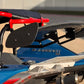 REAR CARBON FIBER WING KIT (INCLUDES MOUNTING BRACKETS) FOR THE POLARIS SLINGSHOT (2020+) | ROUND ROLL HOOP ONLY)