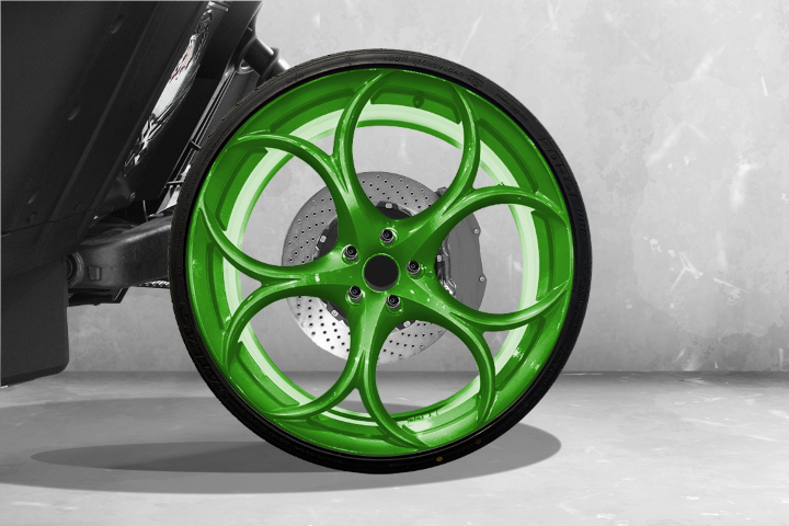 TWIST DYNAMICS FORGED ALUMINUM 22" AMMONITE WHEEL SET FOR THE POLARIS SLINGSHOT (2015-2024)