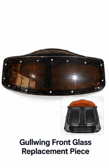Gullwing front glass replacement panel