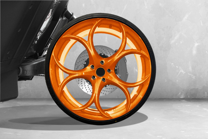 TWIST DYNAMICS FORGED ALUMINUM 22" AMMONITE WHEEL SET FOR THE POLARIS SLINGSHOT (2015-2024)