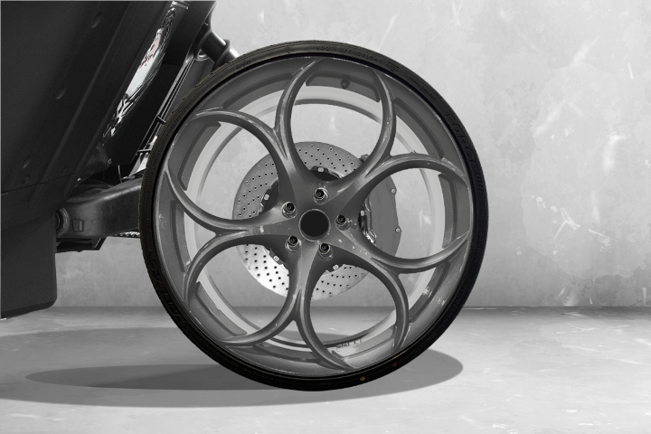 TWIST DYNAMICS FORGED ALUMINUM 22" AMMONITE WHEEL SET FOR THE POLARIS SLINGSHOT (2015-2024)