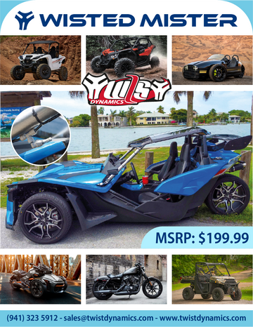 Twisted Mister Hydration System for Polaris Slingshot and UTVs